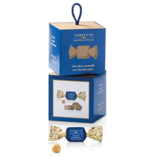 Perfetto Cioccolato caramello con nocciole salate - Cubotto - 100 g