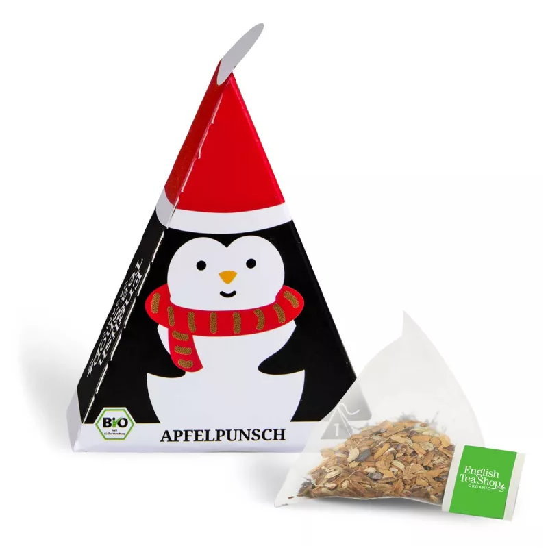 Apfel-Punsch-Gewürz Penguin Pyramidenbeutel als Weihnachtsgeschenk