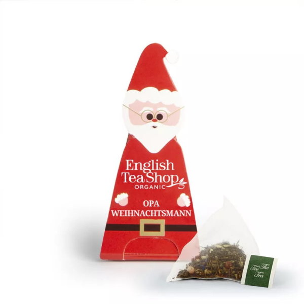 English Tea Shop Weihnachtsgeselle Santa Claus Opa Weihnachtsmann, Tee - Pyramidenbeutel à 2 g - BIO