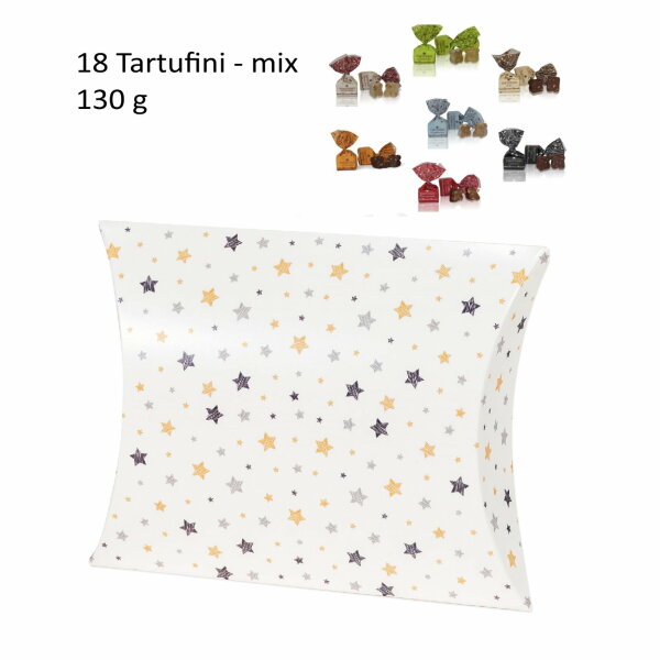 Antica Tartufini-Mix - in Weihnachtsverpackung Sterne, 130 g